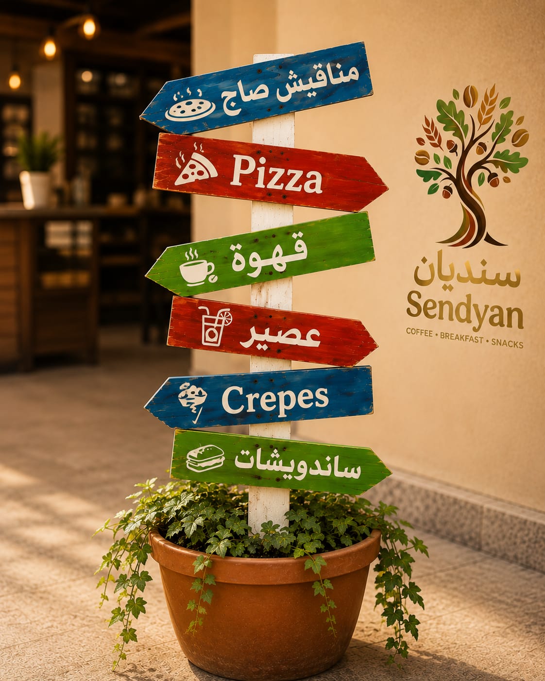 لوحة أصناف سنديان وألوان الستاند